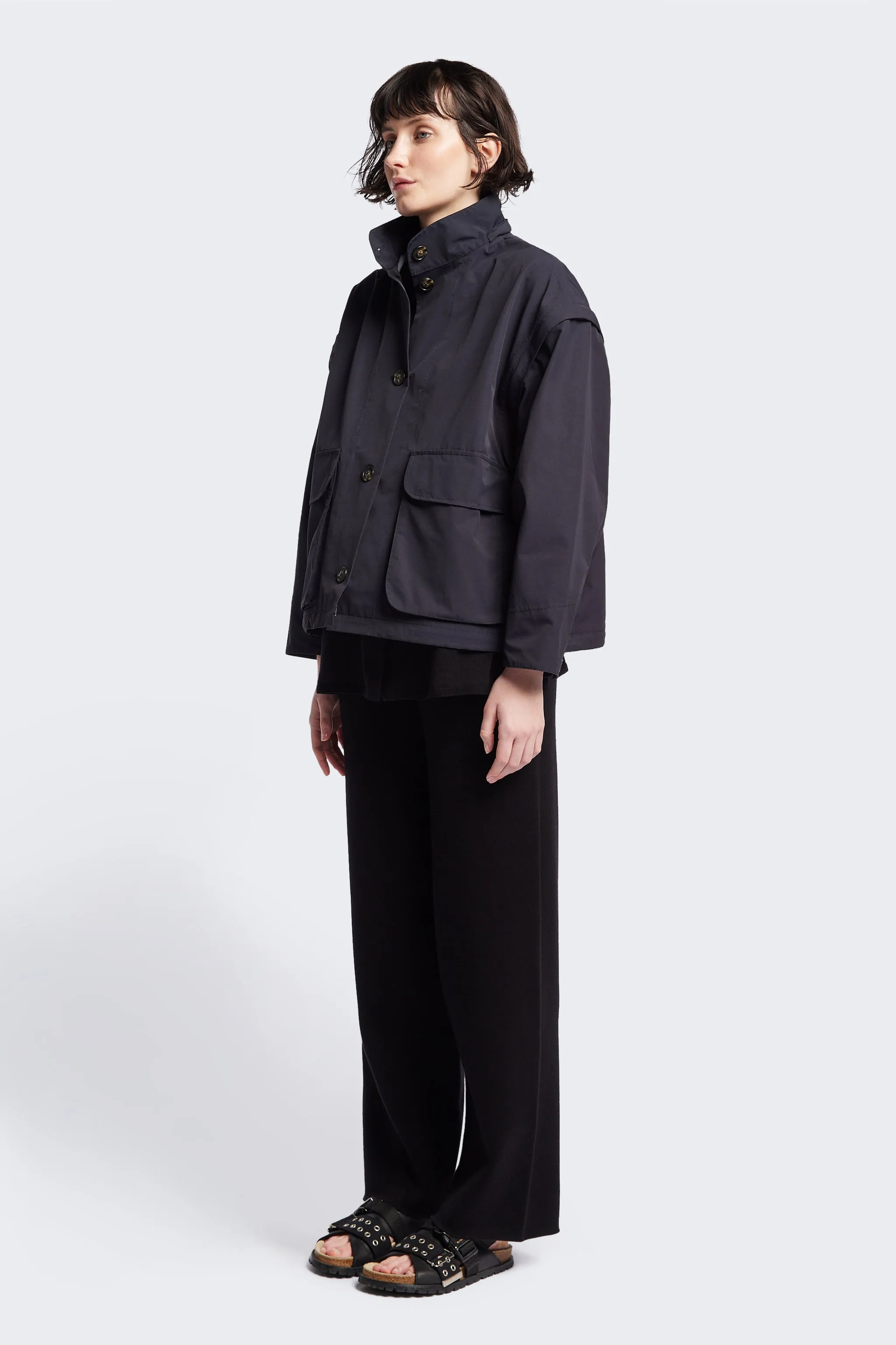 Vulcan Zip Coat Black