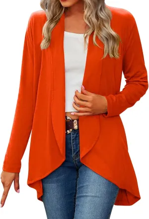 Womens Stripped Cardigan Womens Open Front Cardigan Long Sleeve Knit Sweater Outwear Stylish Loose Sweaters with
