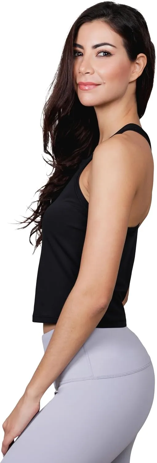 Yogalicious Womens Tank Top Soft Lightweight Racerback Workout Top